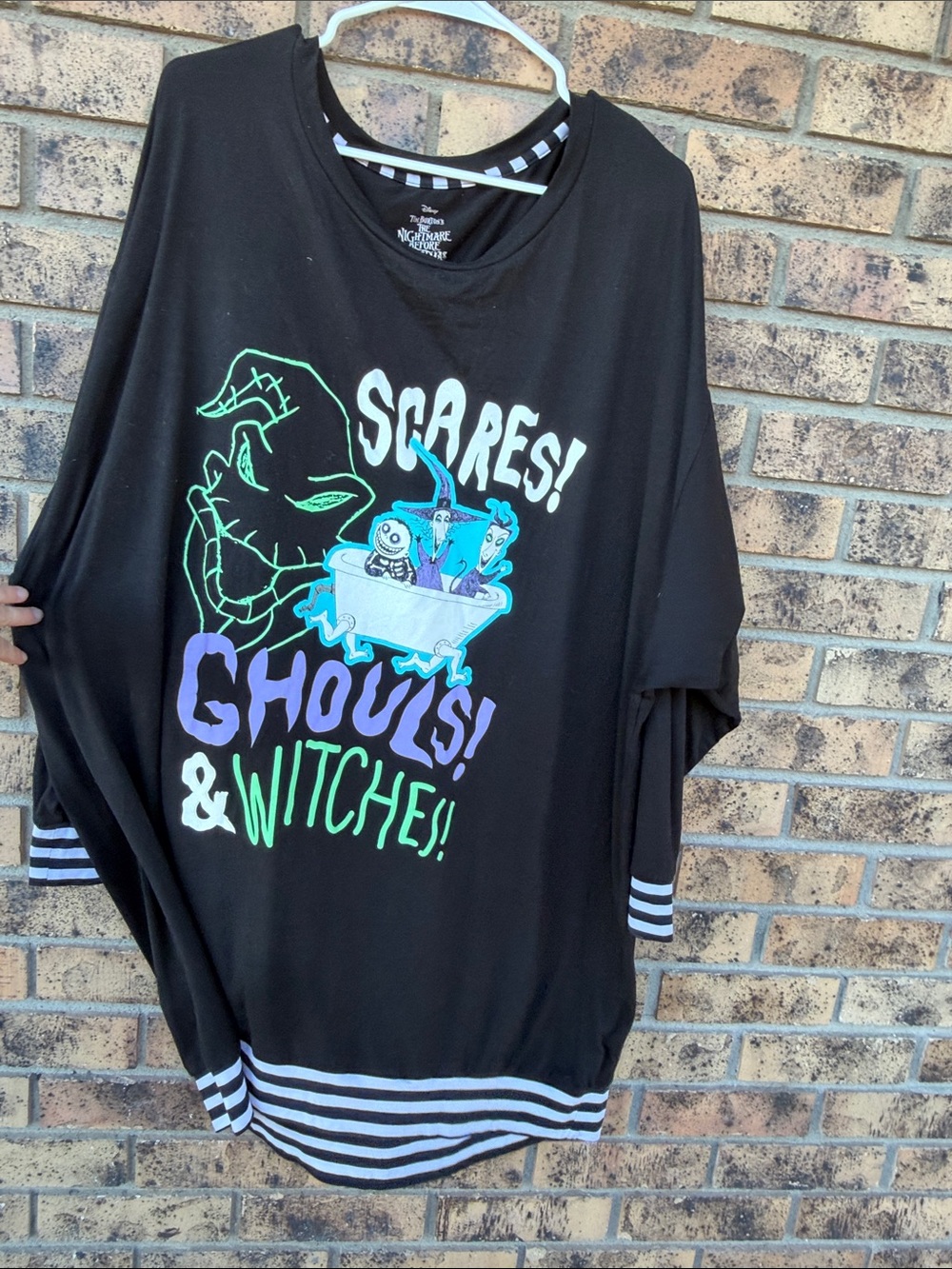 Disney Black Nightmare Before Christmas Graphic nightie.